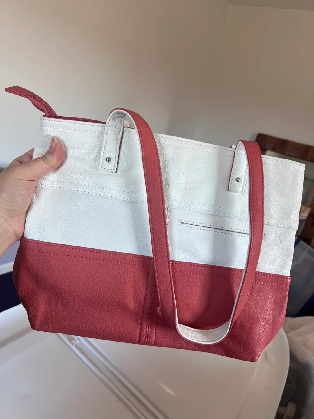 Harry Karen Quilted Patent Beige Shoulder Bag - photo 4