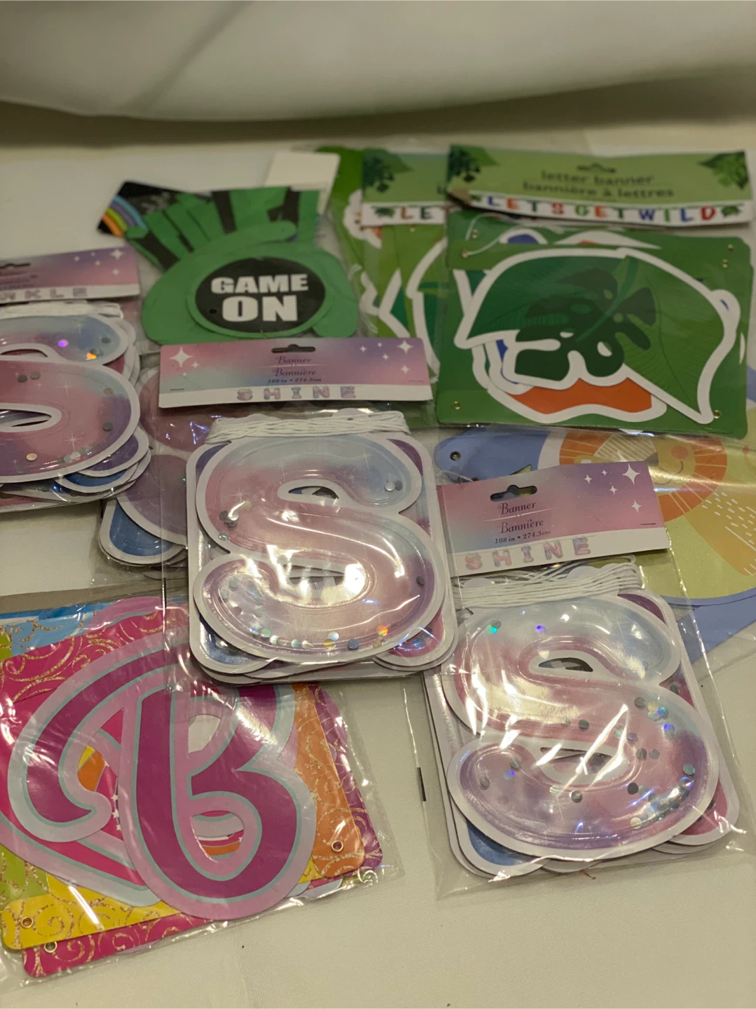 Assorted Letter Banners for Parties
