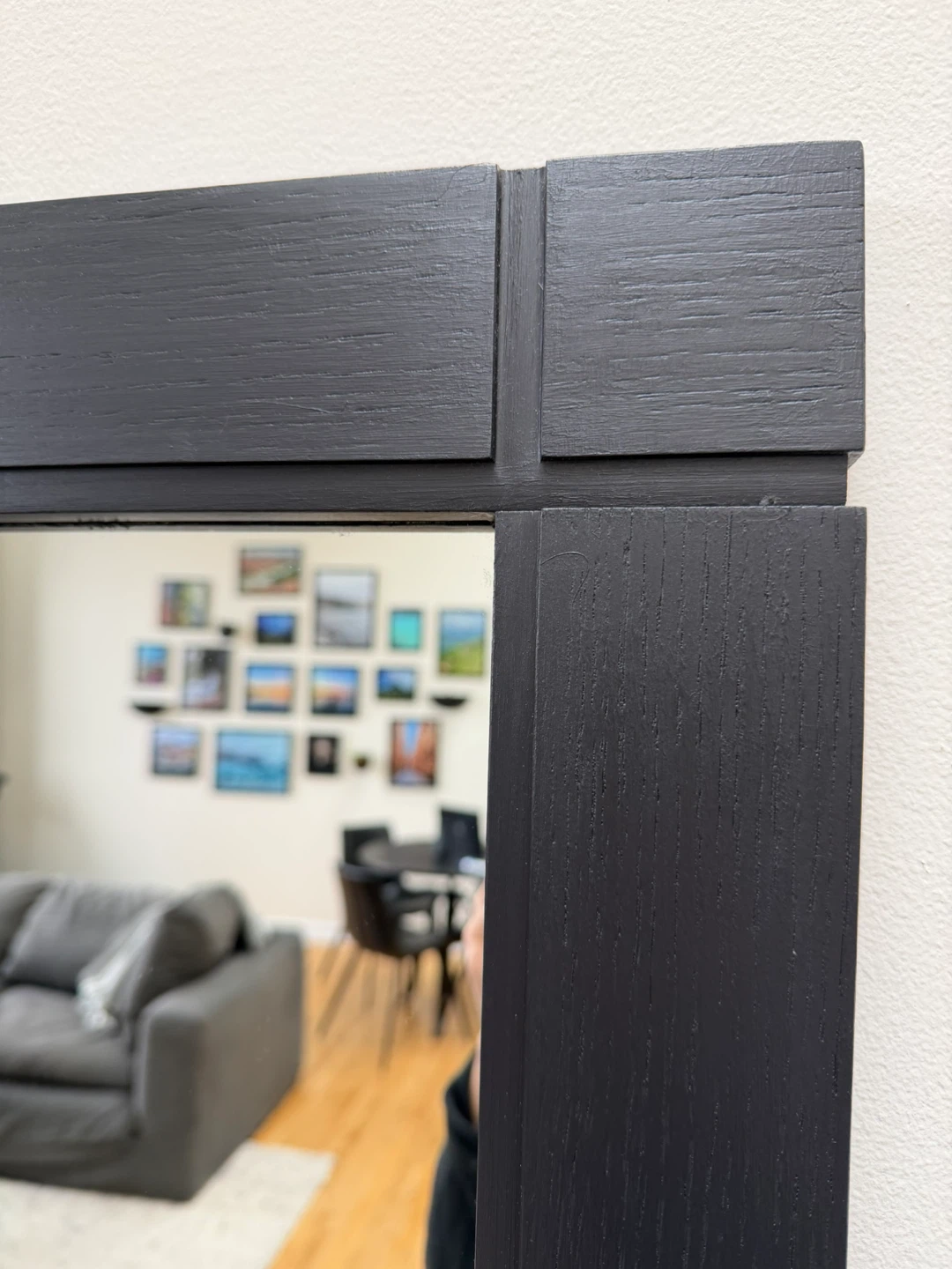 Black Framed Wall Mirror - photo 2