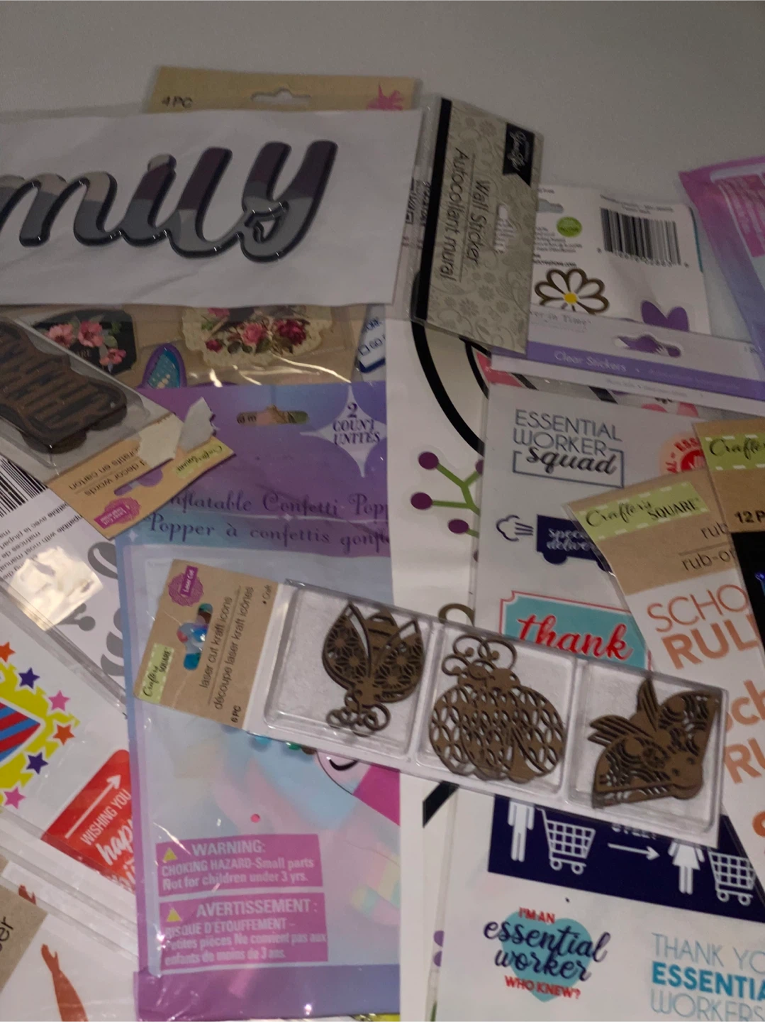 Crafters Paradise! Assorted Craft Stickers and Embellishments - photo 3