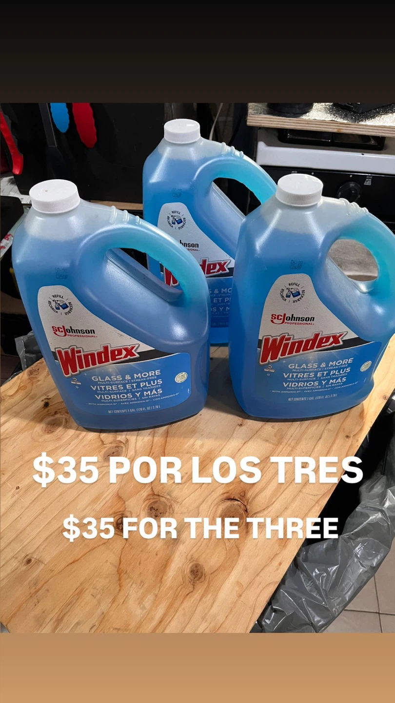 Windex Glass Cleaner 3 Gallon Refill Bundle