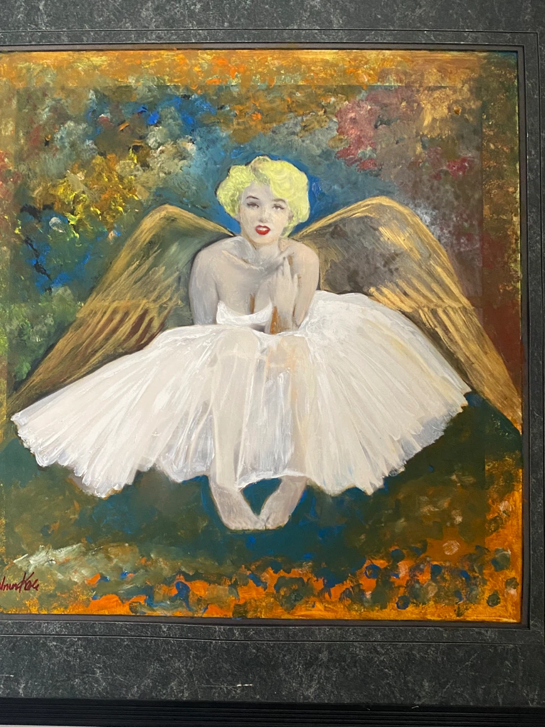 Framed Marilyn Monroe Angel Painting - photo 2