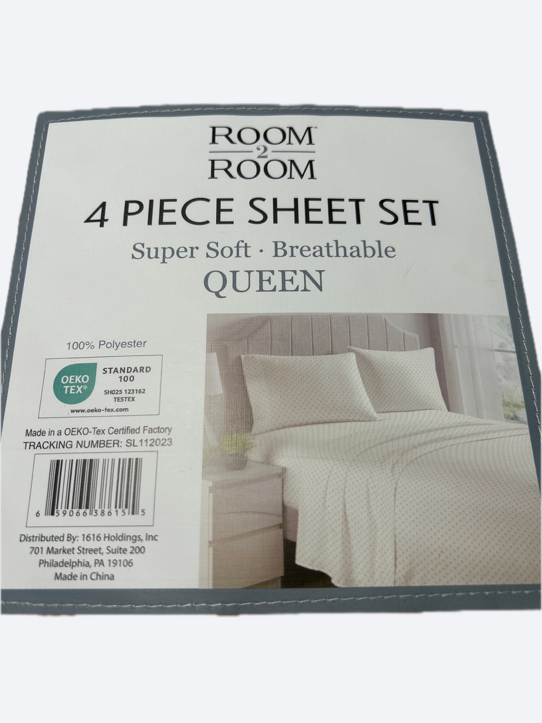 Queen 4 Piece Sheet Set - sun design - photo 2