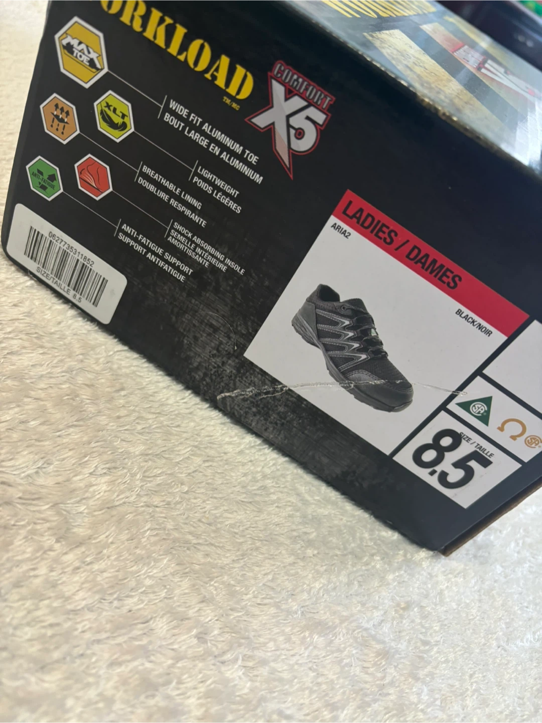 Workload Comfort X5 Ladies Safety Shoes Size 8.5 - photo 4