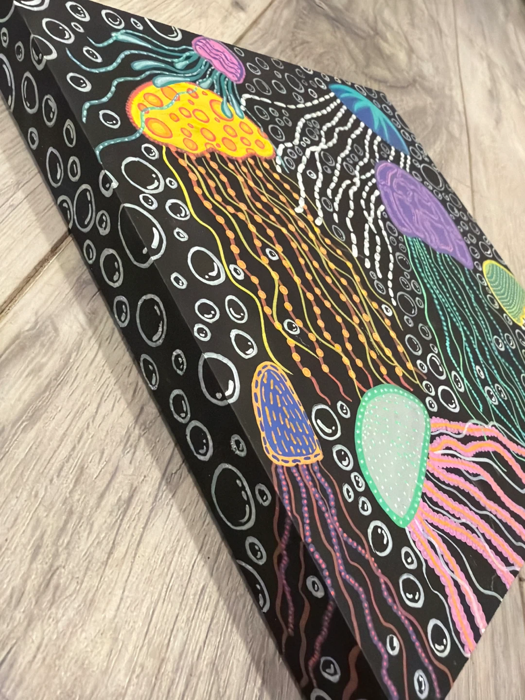 Handmade canvas of Jellyfish - photo 2