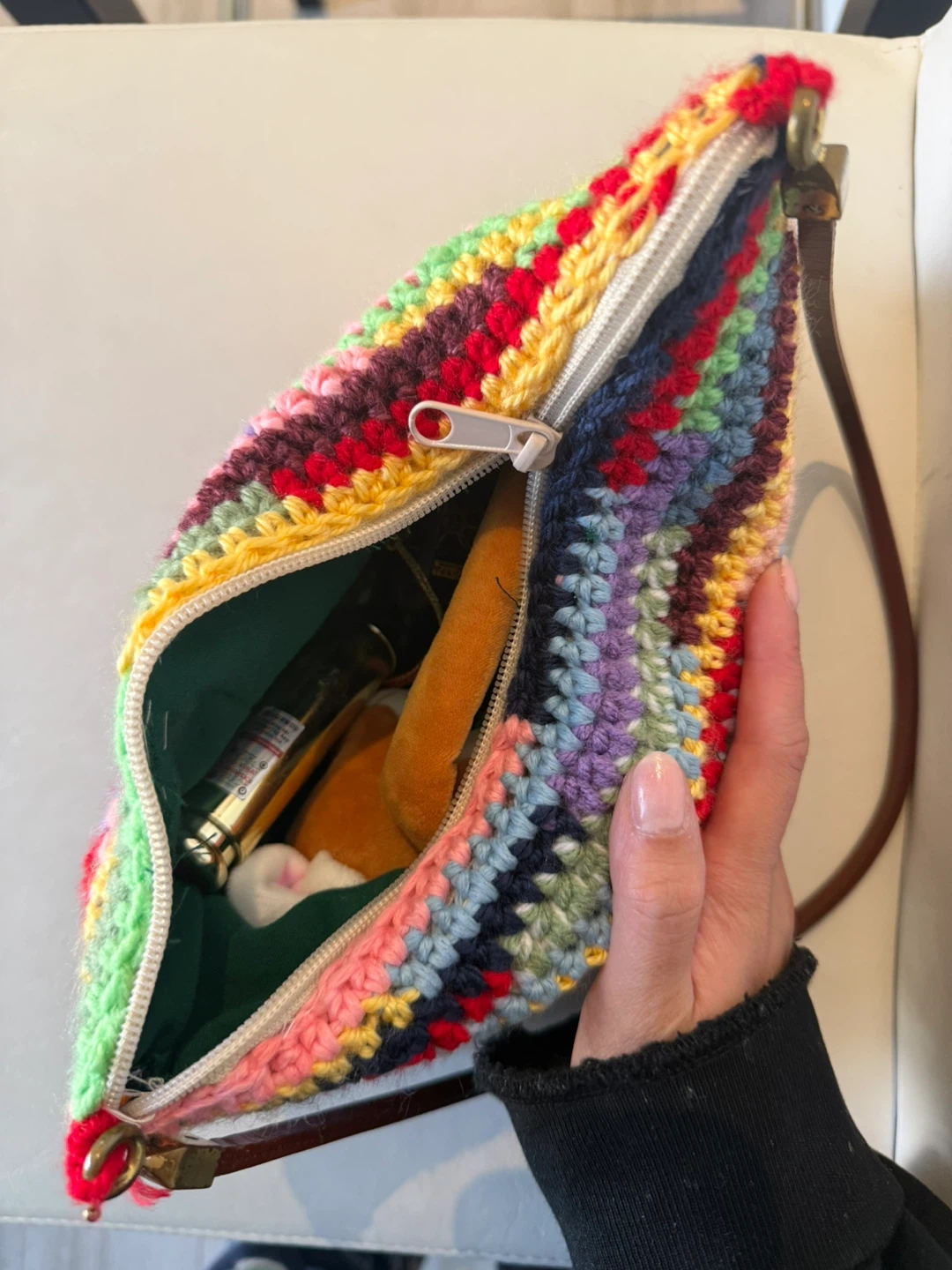 HANDMADE Miu Miu Inspired Multi-Colour Crochet Purse - photo 3