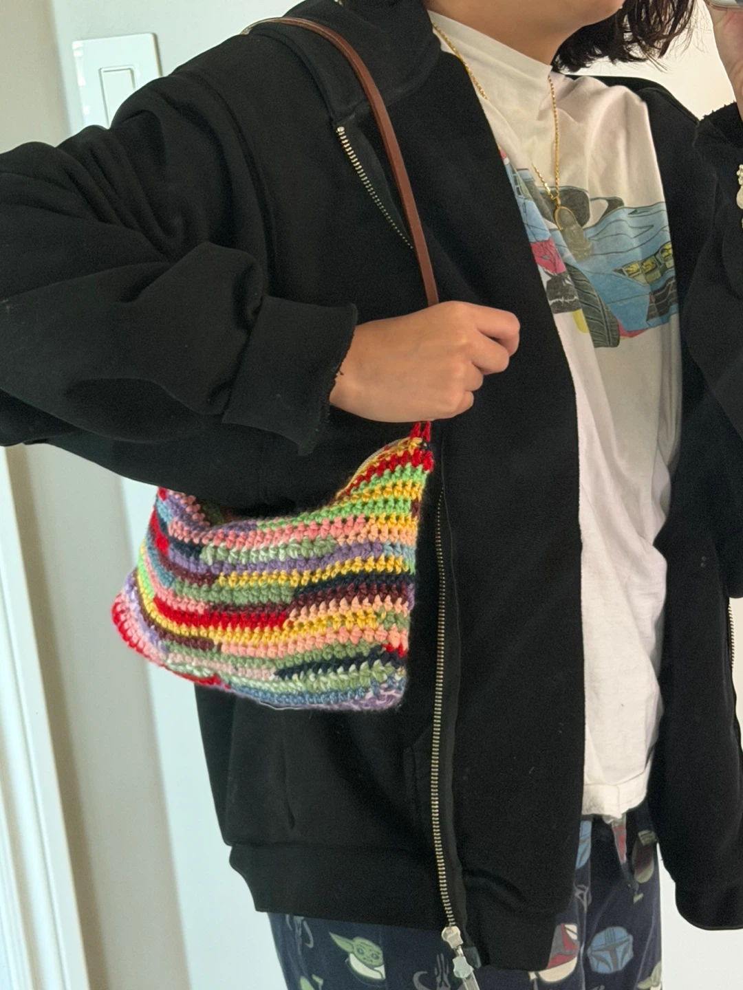HANDMADE Miu Miu Inspired Multi-Colour Crochet Purse - photo 5