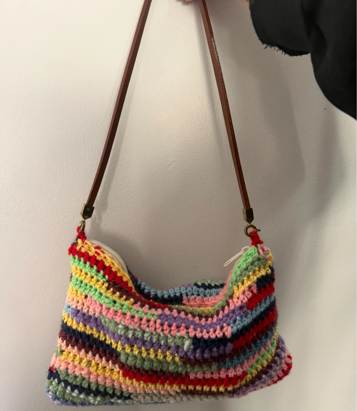 HANDMADE Miu Miu Inspired Multi-Colour Crochet Purse - photo 4