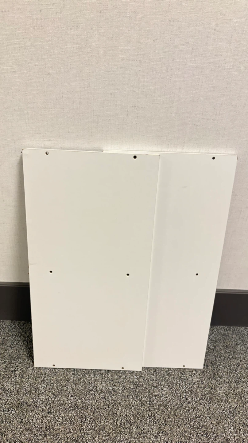 White Side Panels for Furniture (Set of 2)
