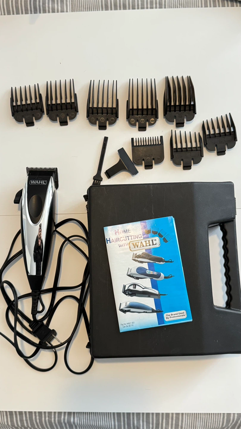 Wahl Hair Clipper Set with Case and Attachments
