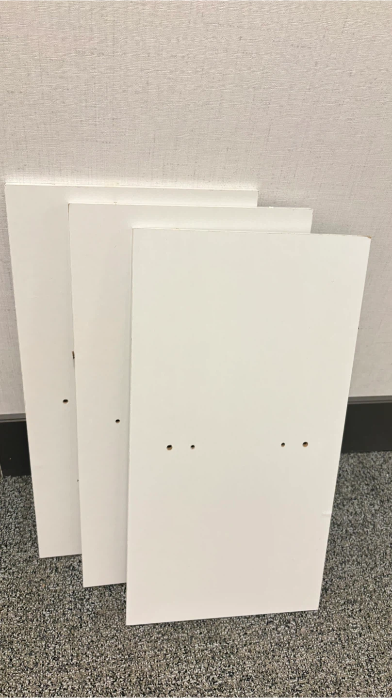 White Wood Panels (Set of 3)