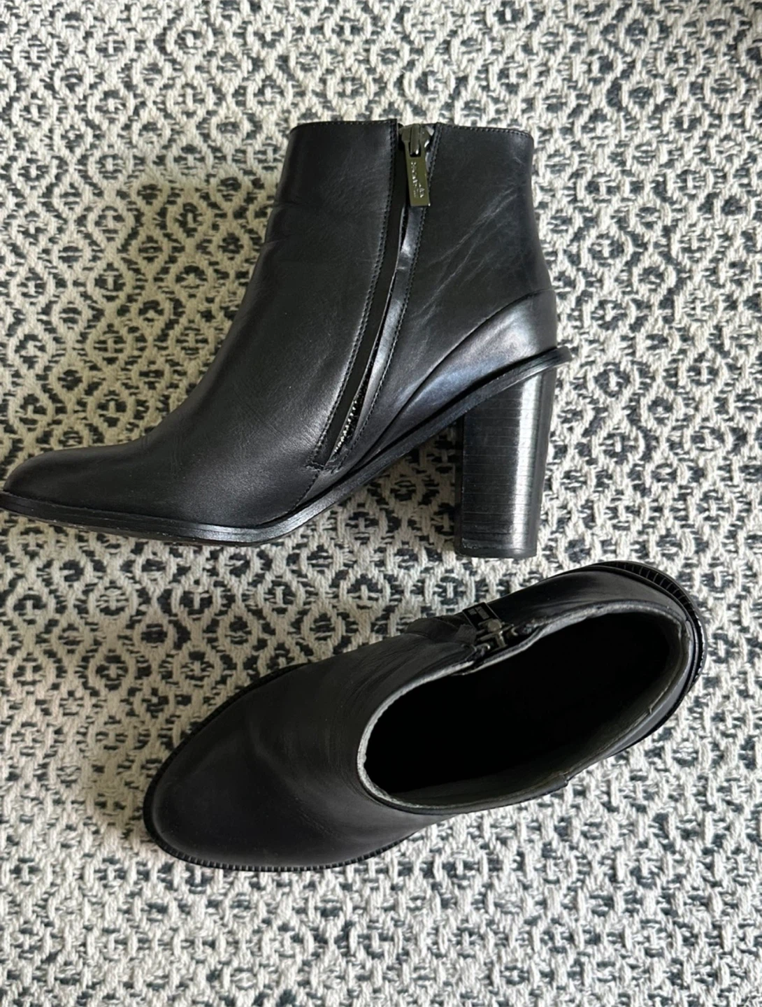 Jil Sander Nixo Black Leather Ankle Boots Size 6.5-7 (*narrow) - photo 2