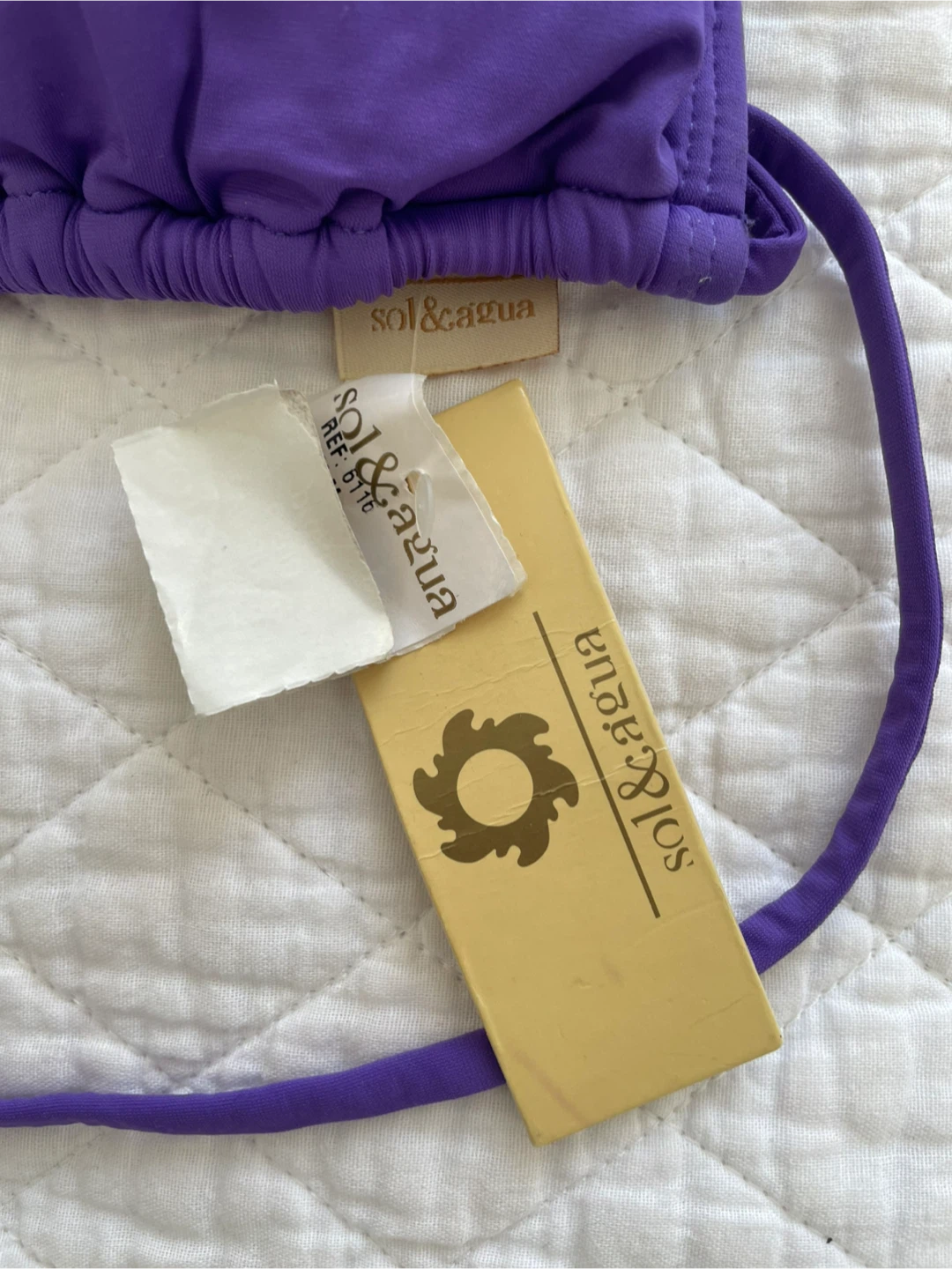 NWT Sol&Agua Purple Triangle Bikini Top - photo 4