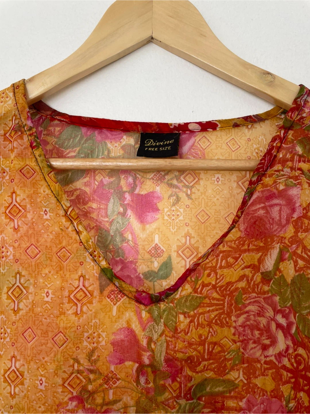 Sheer Floral Tunic - photo 3
