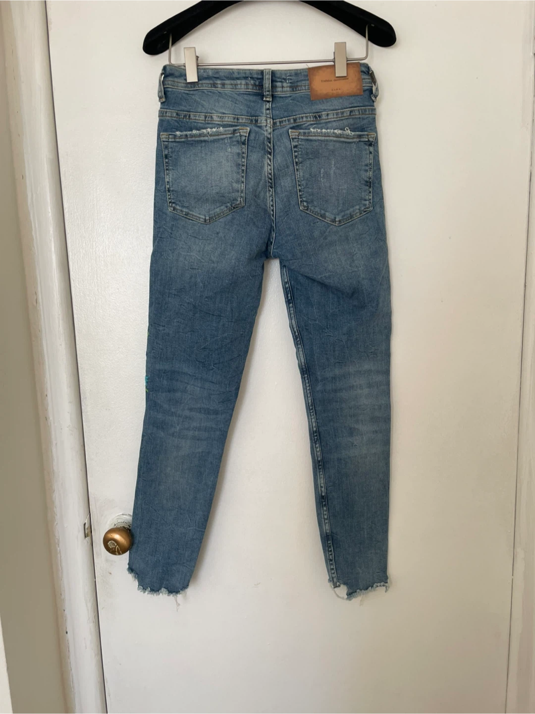 Zara Trafaluc Denimwear Embroidered Jeans - Size 38 EUR / 6 US - photo 5