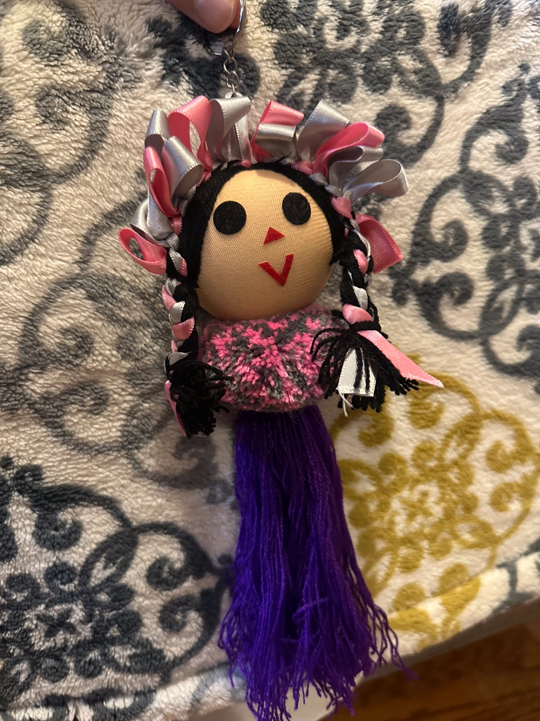 Handmade Authentic Mexican Doll Keychain