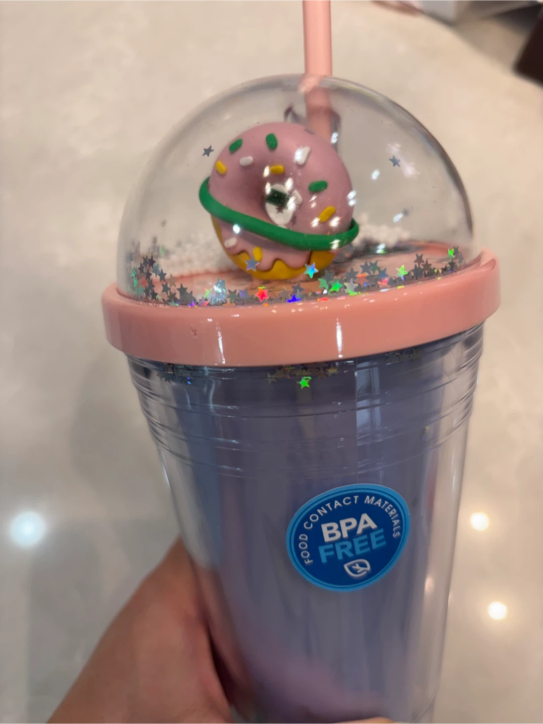 Miniso Disney Stitch Tumbler with Straw 480ml - photo 5