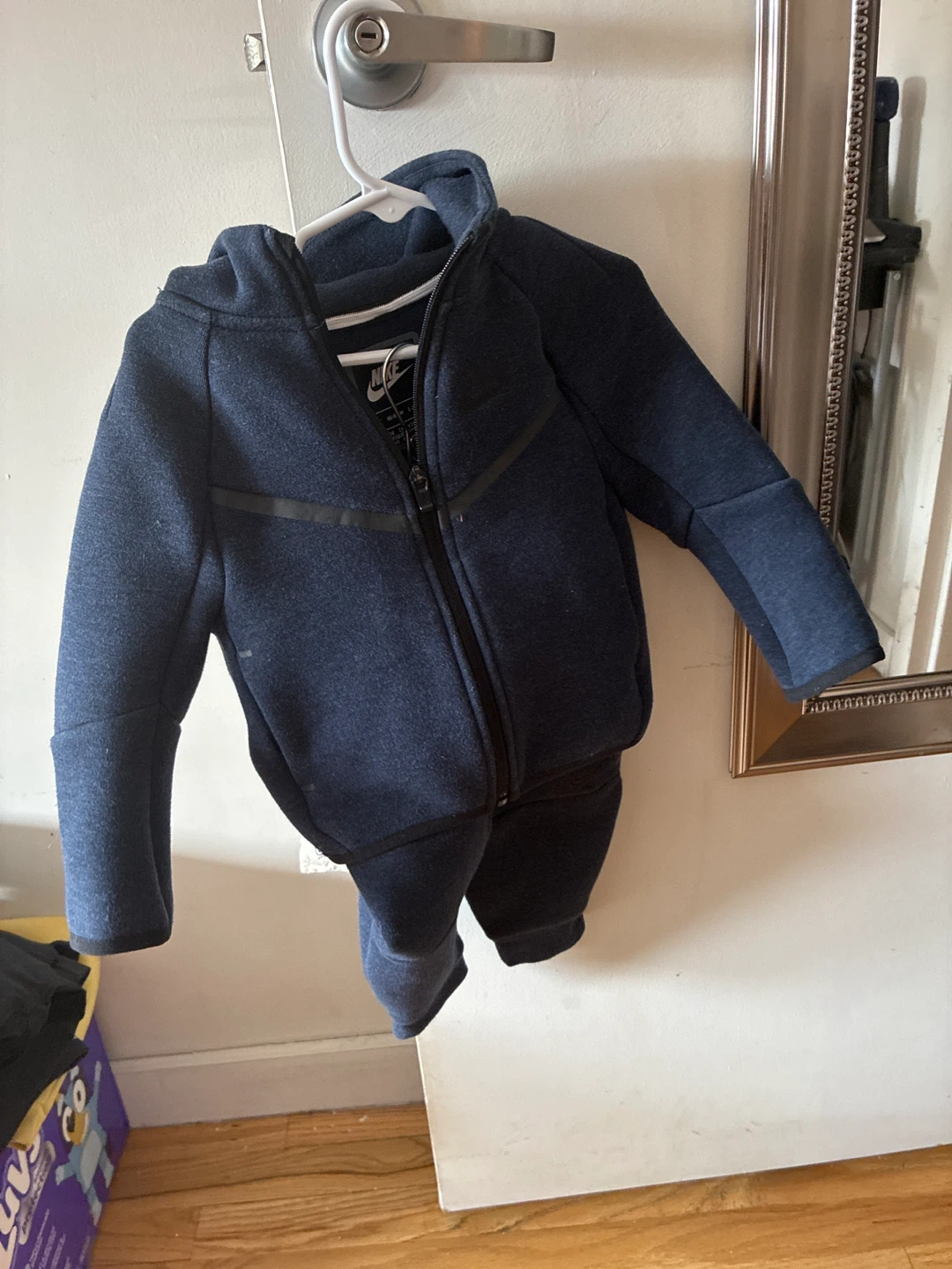Nike Toddler Boys Tech Fleece Tracksuit 2T Navy