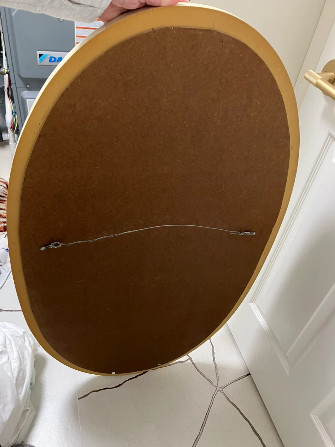 Oval Wall Mirror with Decorative Frame - photo 2