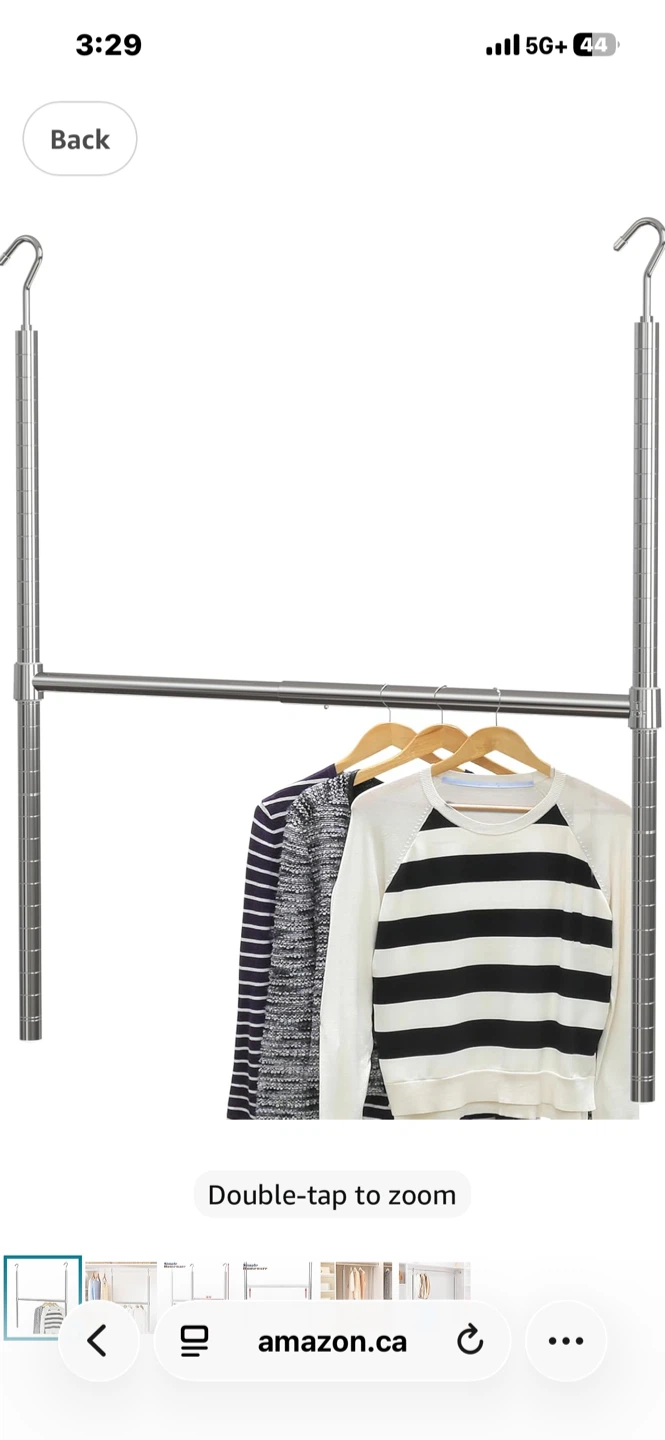 Doorway Clothes Rack - Adjustable Hanging Storage - photo 4