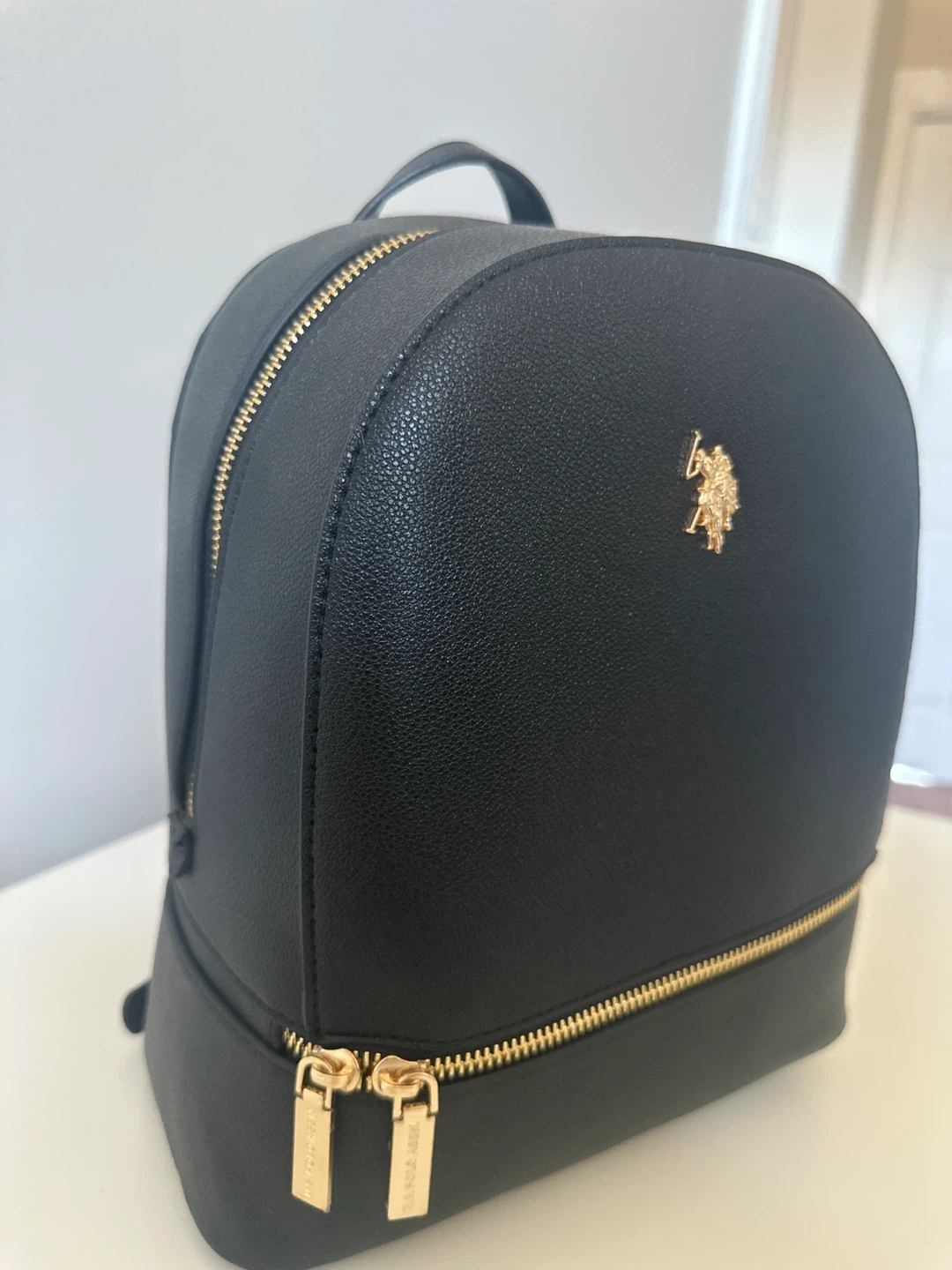 Polo Assn Black Leather Backpack - photo 2