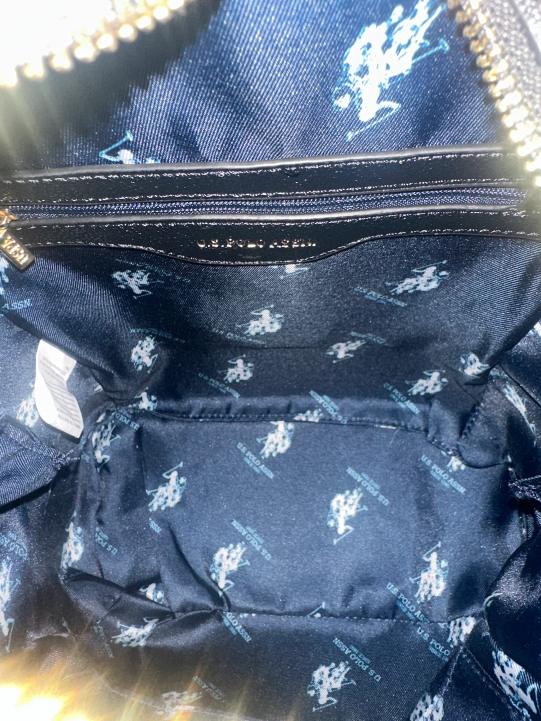 Polo Assn Black Leather Backpack - photo 3