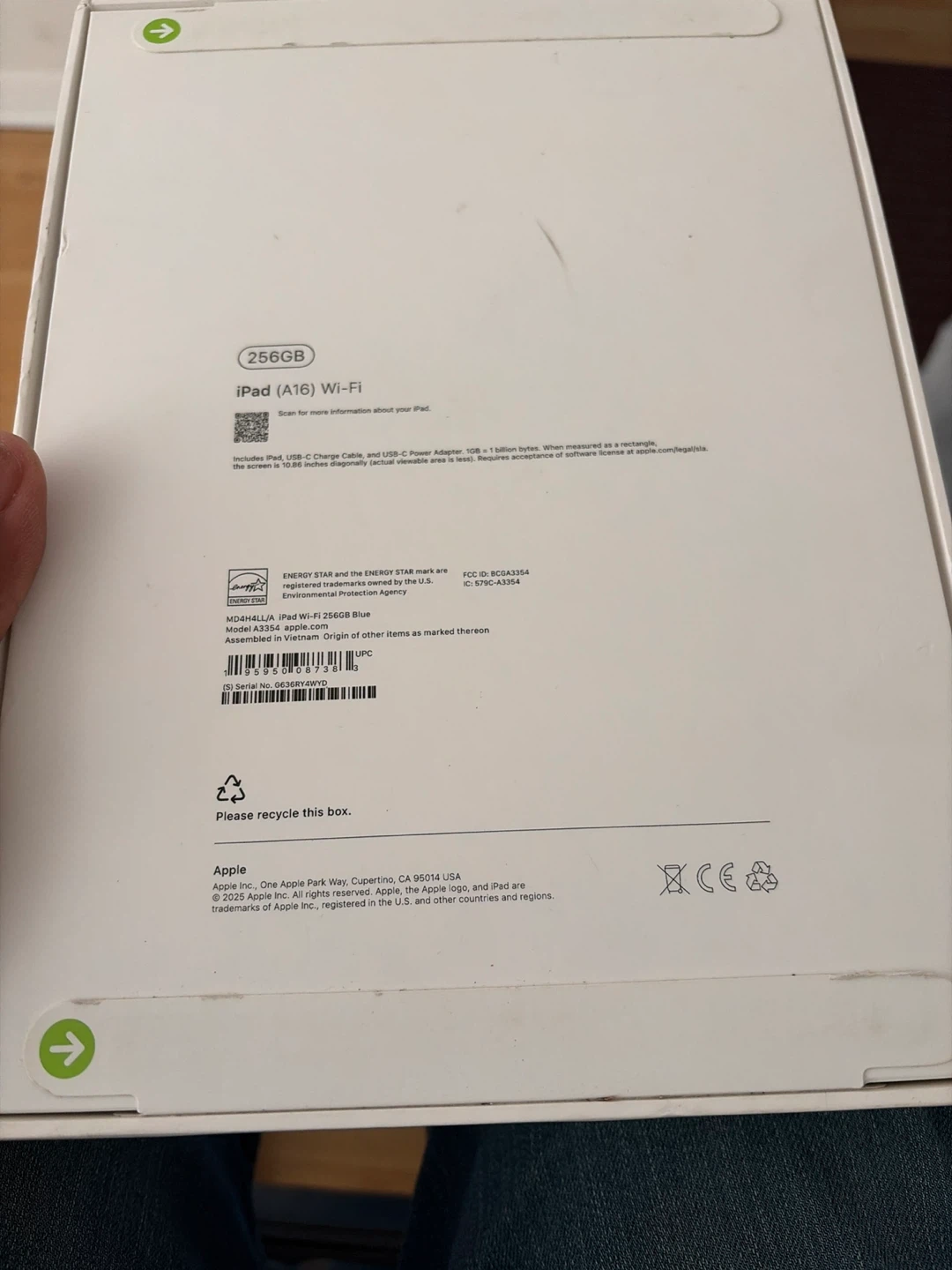 Apple iPad (A16) Wi-Fi 256GB Blue