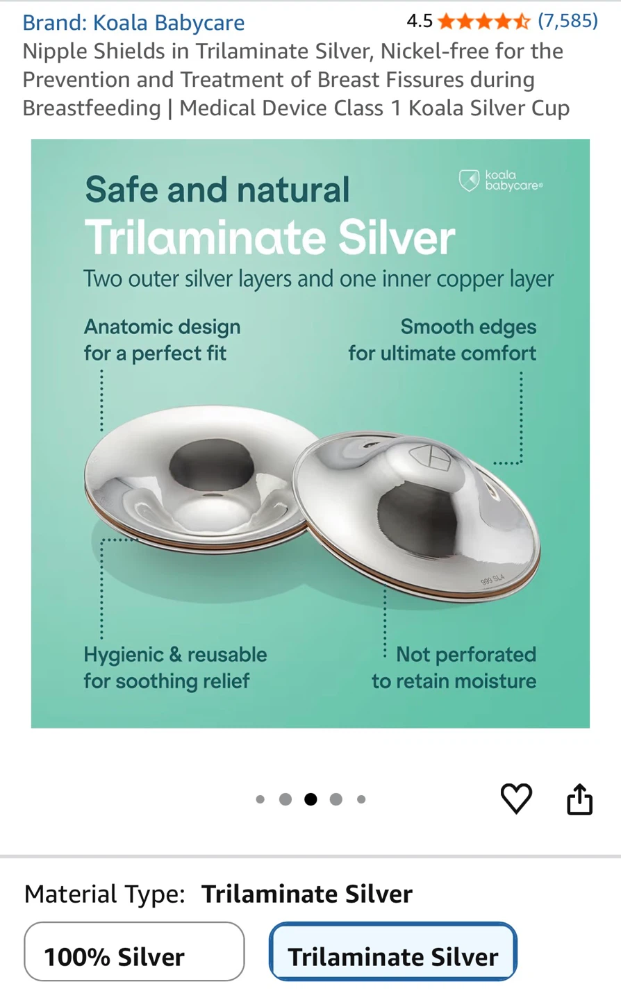 Silver Nipple Shields - photo 3
