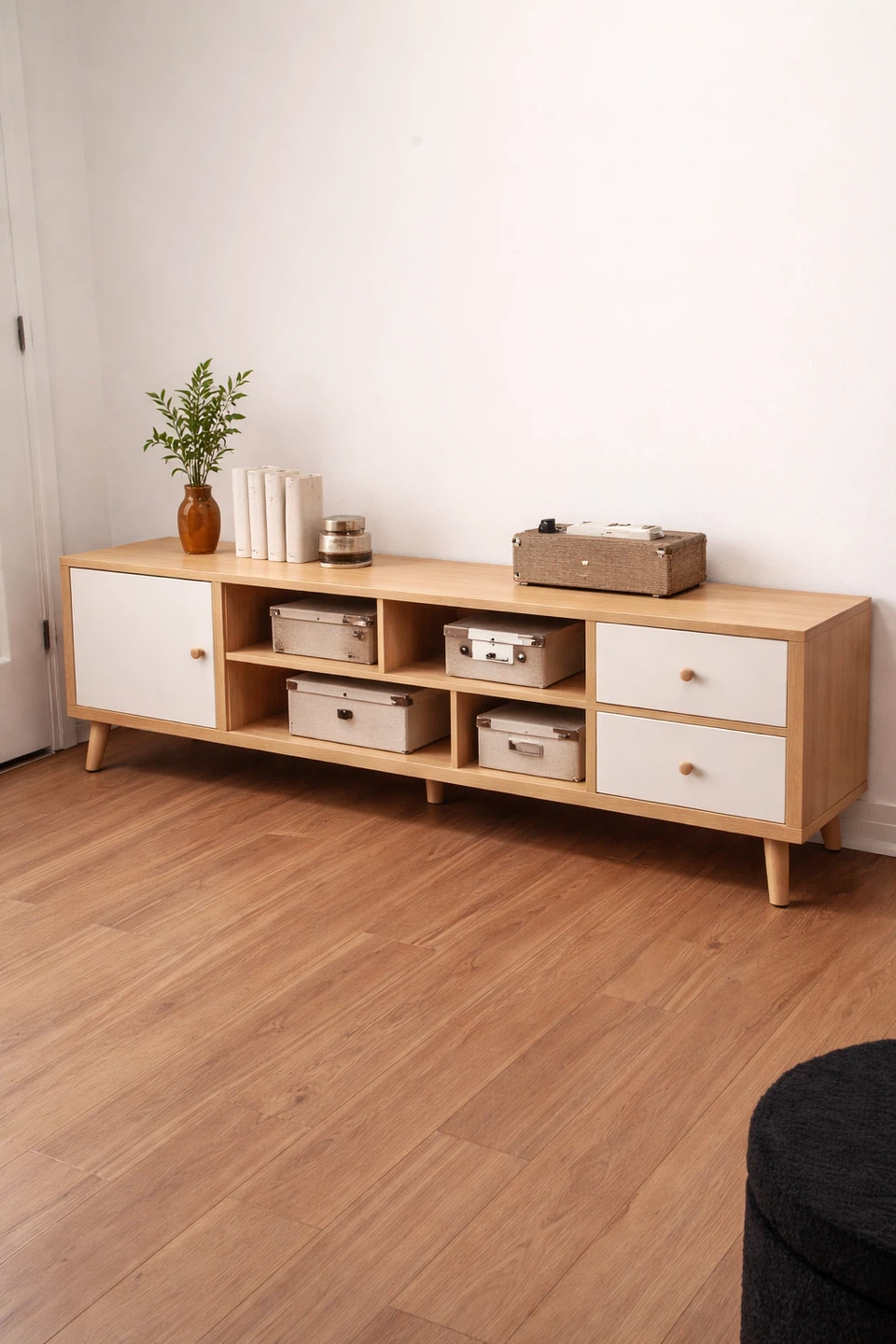 TV Stand Media Console with Storage