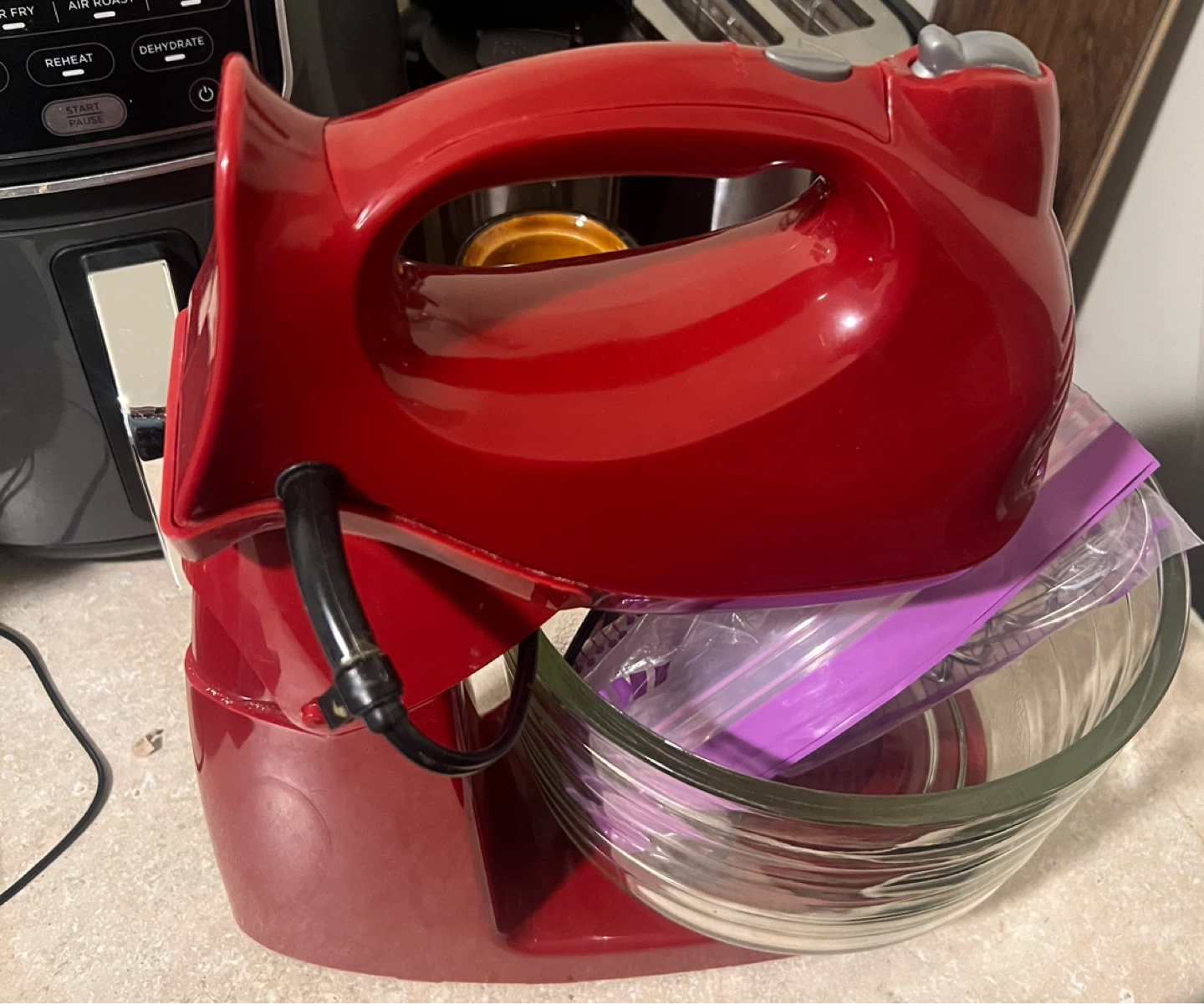 Hamilton Beach Red 6 Speed Hand Mixer with Bowl - photo 2