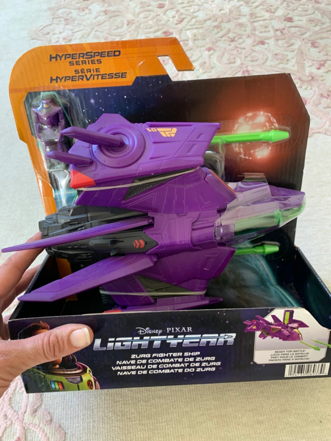 Disney Pixar Lightyear Zurg Hyperspeed Fighter Ship Toy