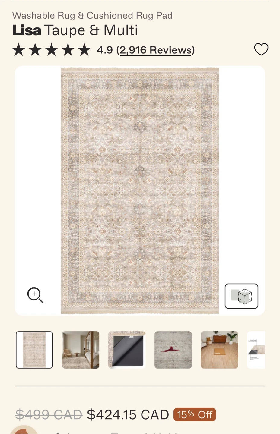 TUMBLE RUG! 9x12