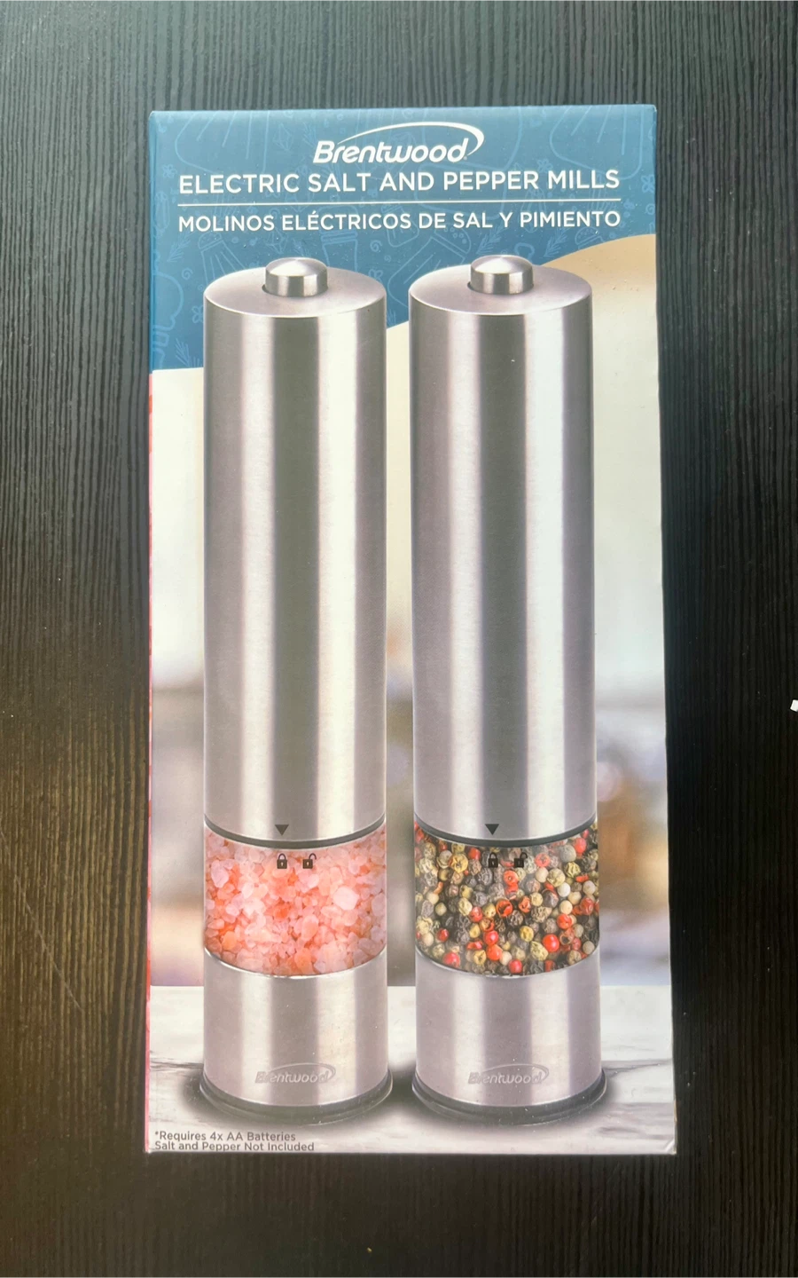 Brentwood Electric Salt and Pepper Mills