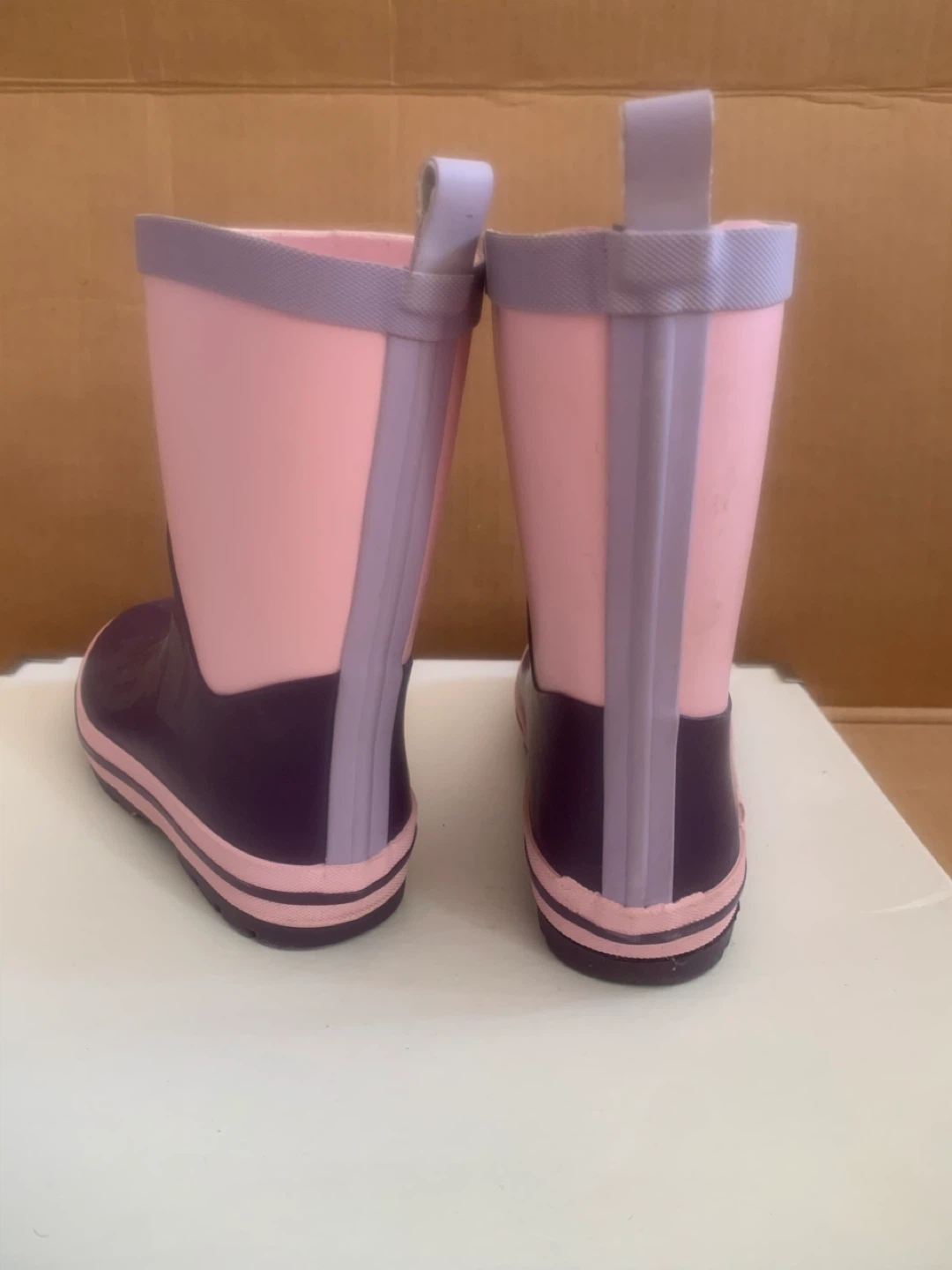 George Pink and Purple Rain Boots Size 13 - photo 3