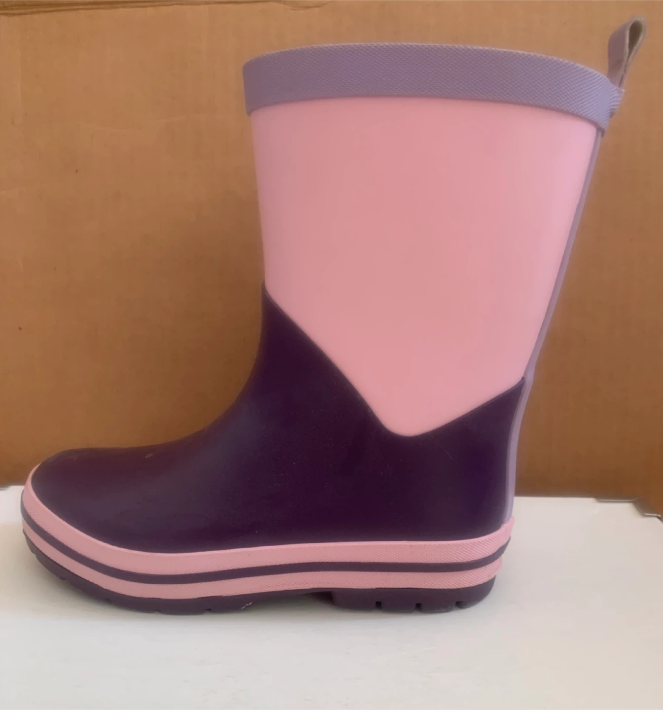 George Pink and Purple Rain Boots Size 13 - photo 2