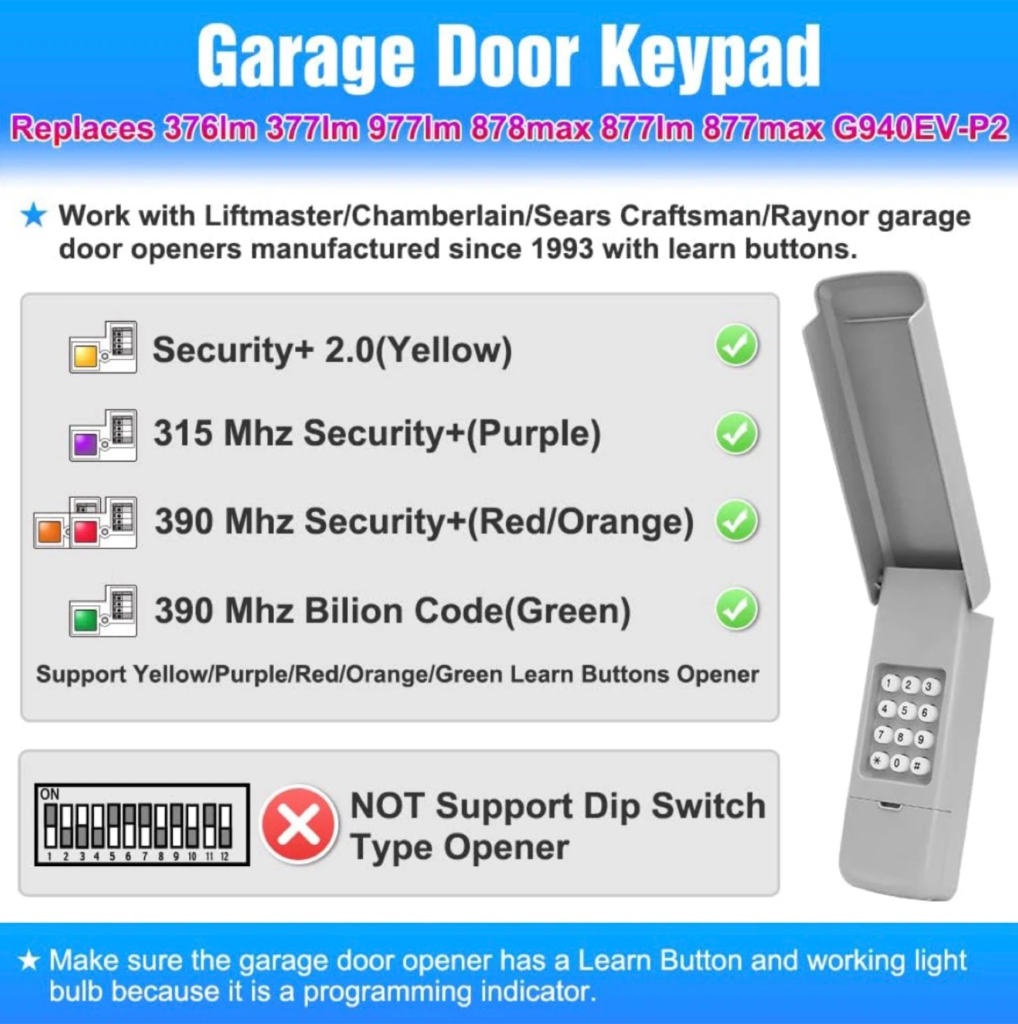 Garage Door Keypad - photo 2