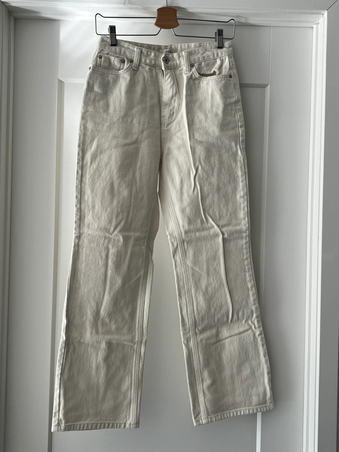 Cream Straight Jeans - photo 3