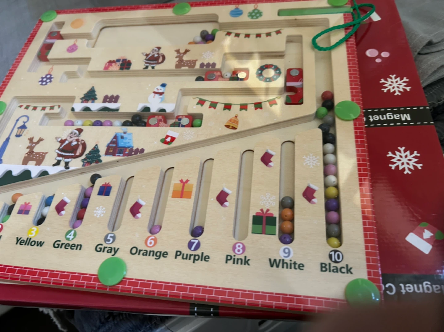 New/Wooden Bead Maze Activity Board!