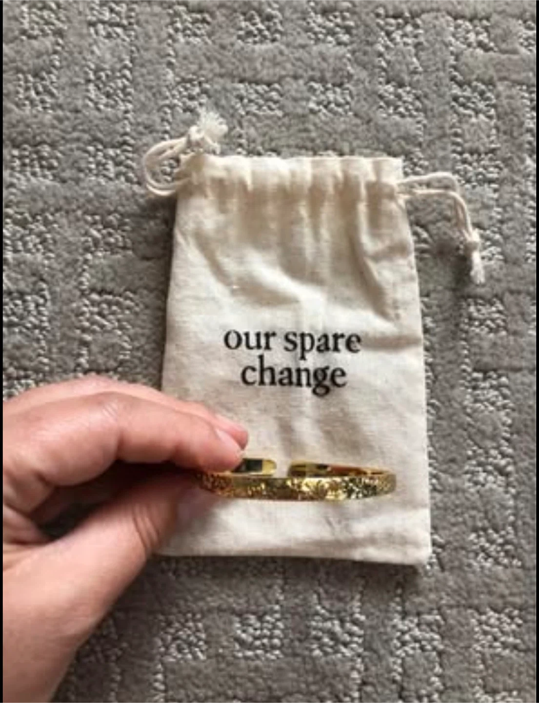 Our Spare Change Floral Cuff Bracelet - 18K Gold Plated