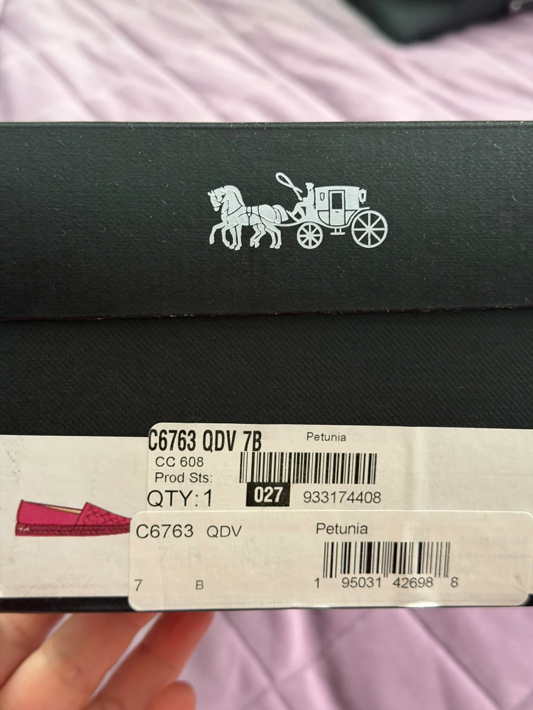 Coach Petunia Espadrille Flats Pink Size 7B - photo 3