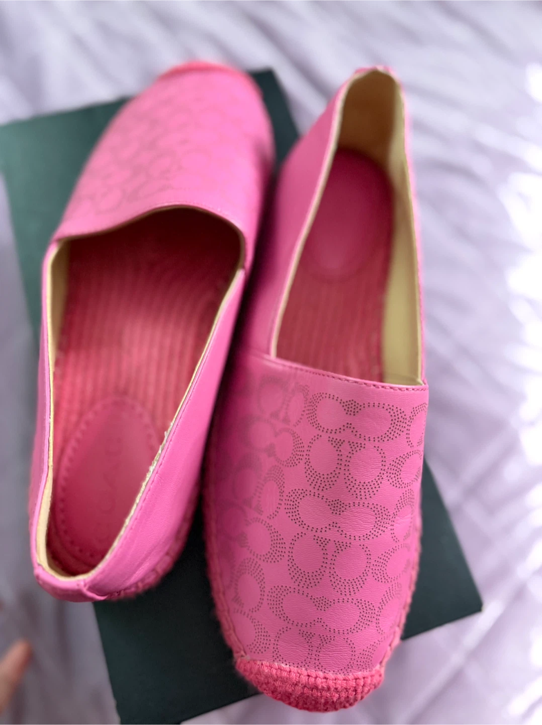 Coach Petunia Espadrille Flats Pink Size 7B - photo 2