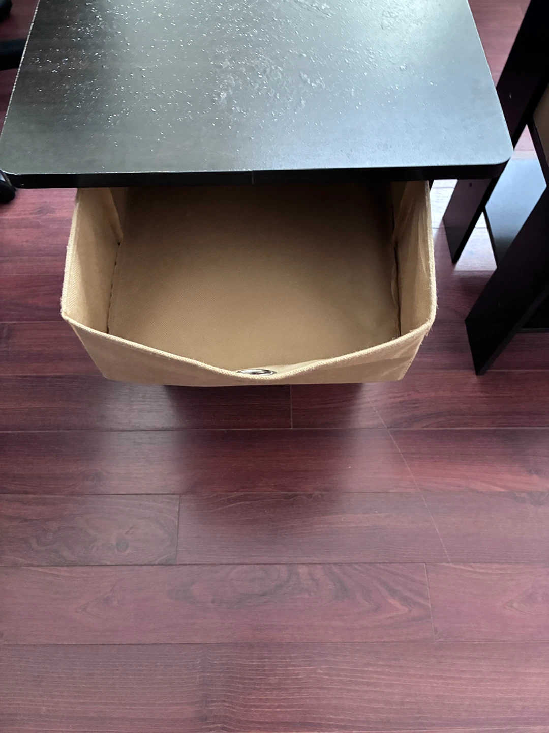 Black Side Table with Storage Drawer - photo 5