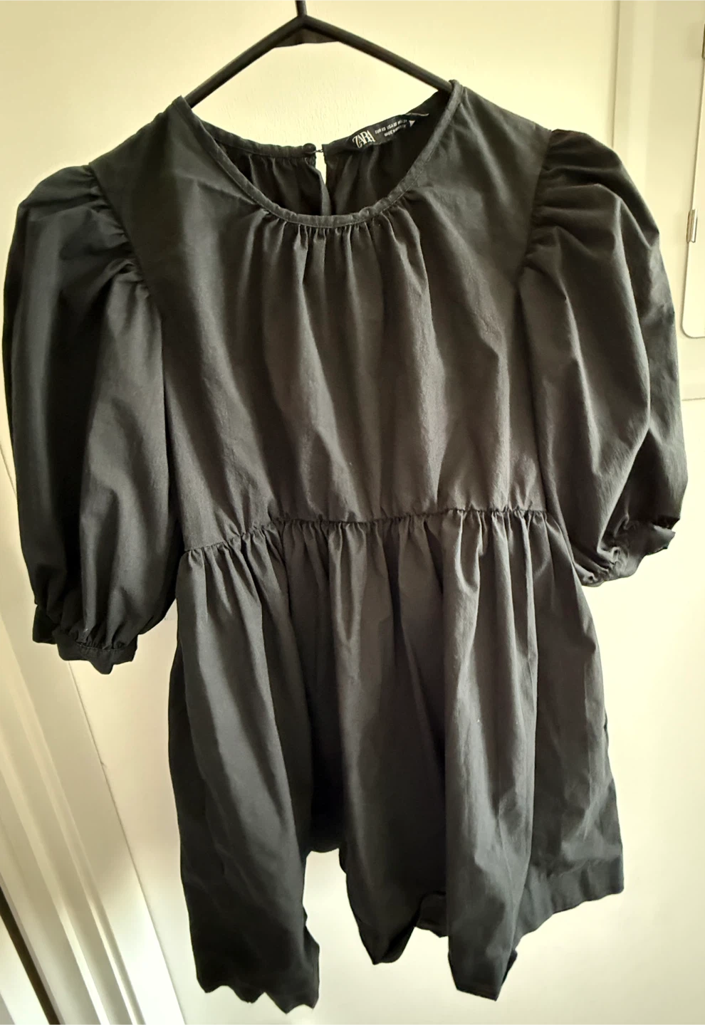 ZARA black peplum-style babydoll dress - photo 2
