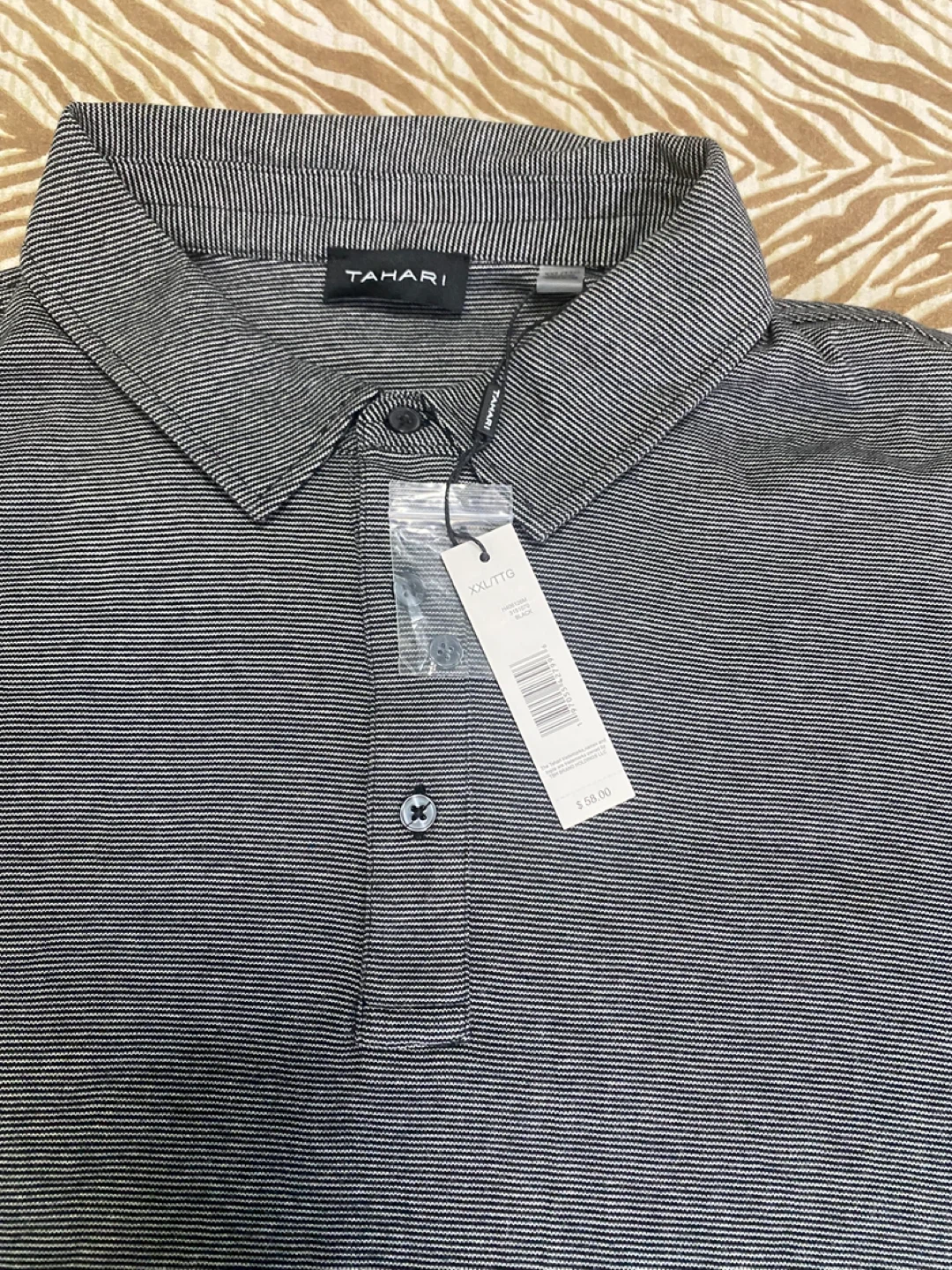 Tahari Men's Striped Polo Shirt - XXL