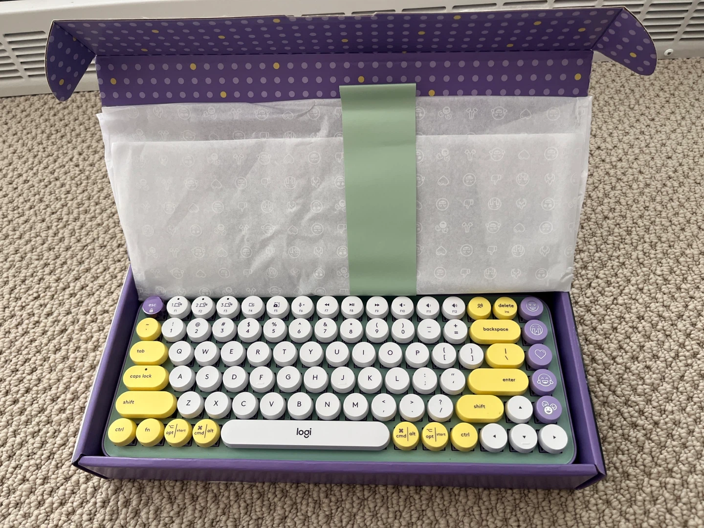 Logitech POP KEYS Mechanical Wireless Keyboard - Lilac