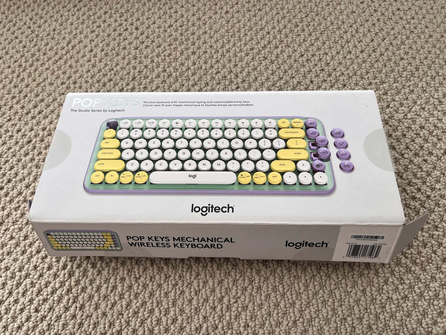 Logitech POP KEYS Mechanical Wireless Keyboard - Lilac - photo 2