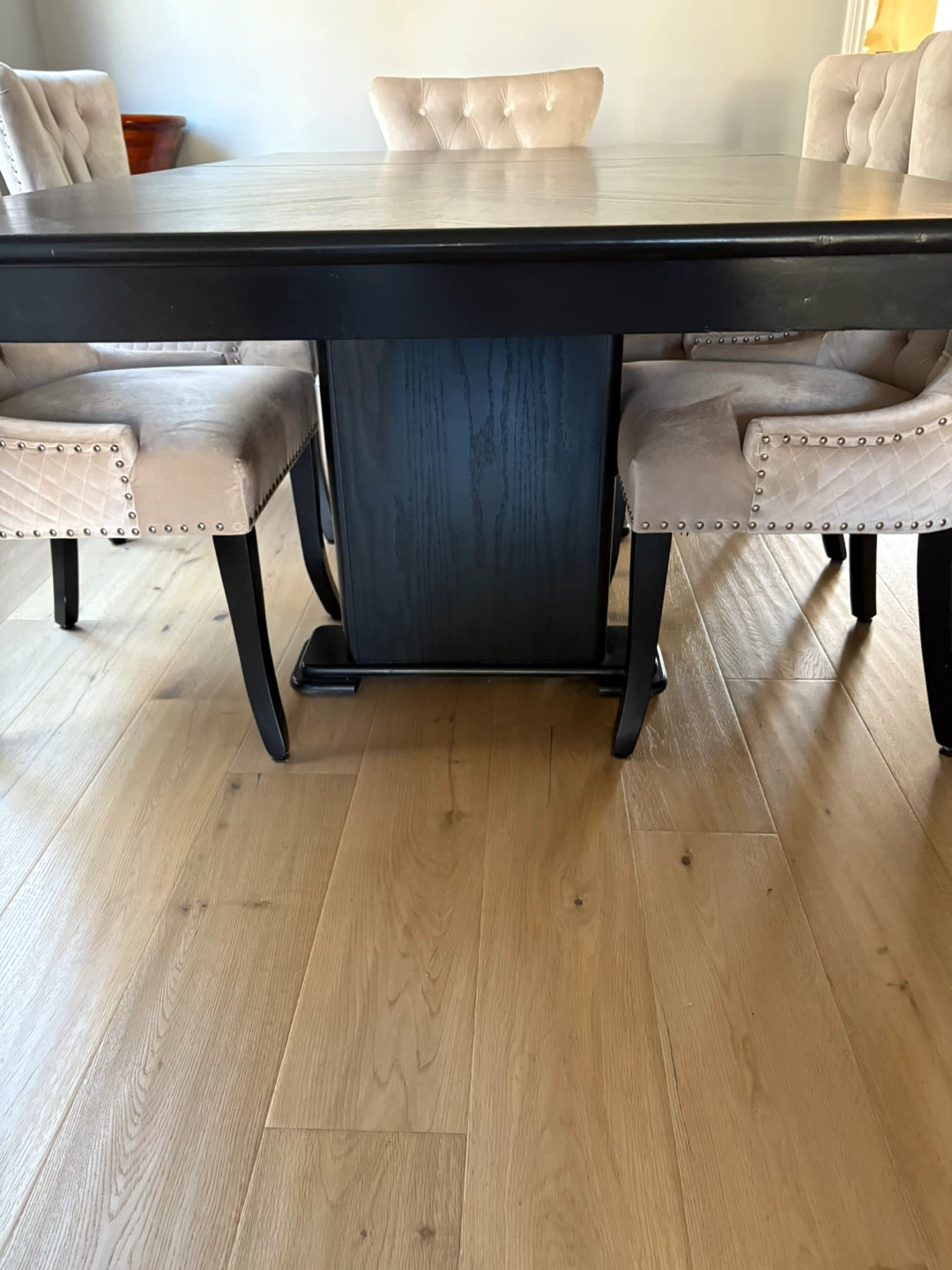 Refinished Dining Table and Hutch with Chairs (Set of 6) - photo 4