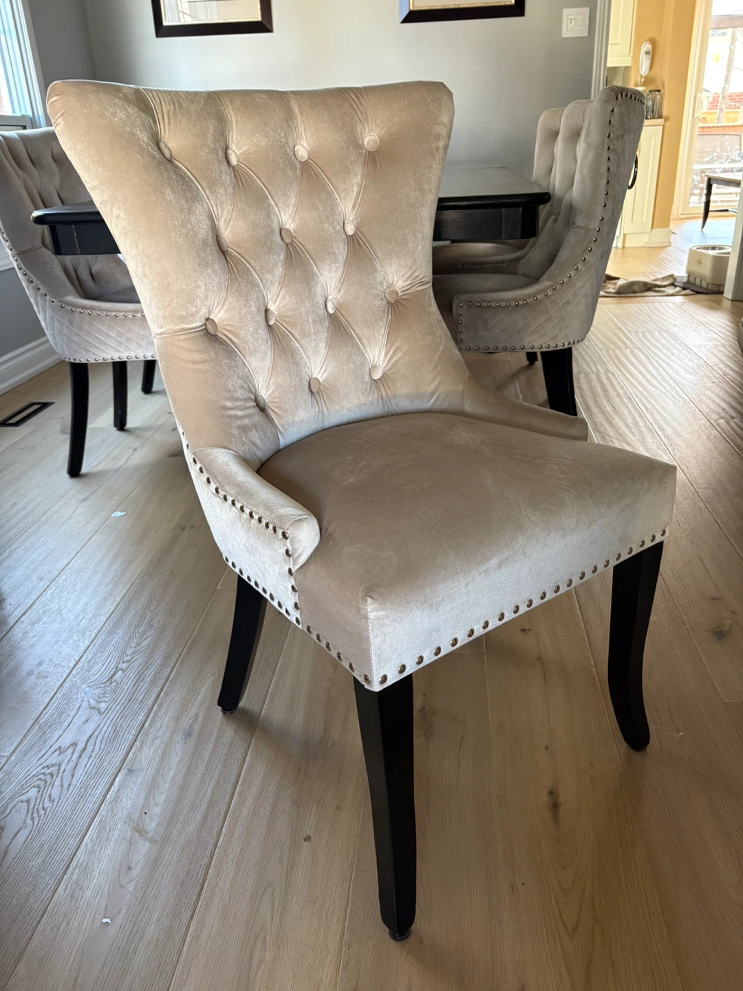 Refinished Dining Table and Hutch with Chairs (Set of 6) - photo 2