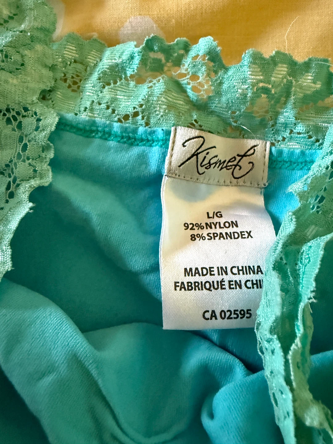 Kismet Women's Lace Trim Camisole Size L Blue 🥕 - photo 3