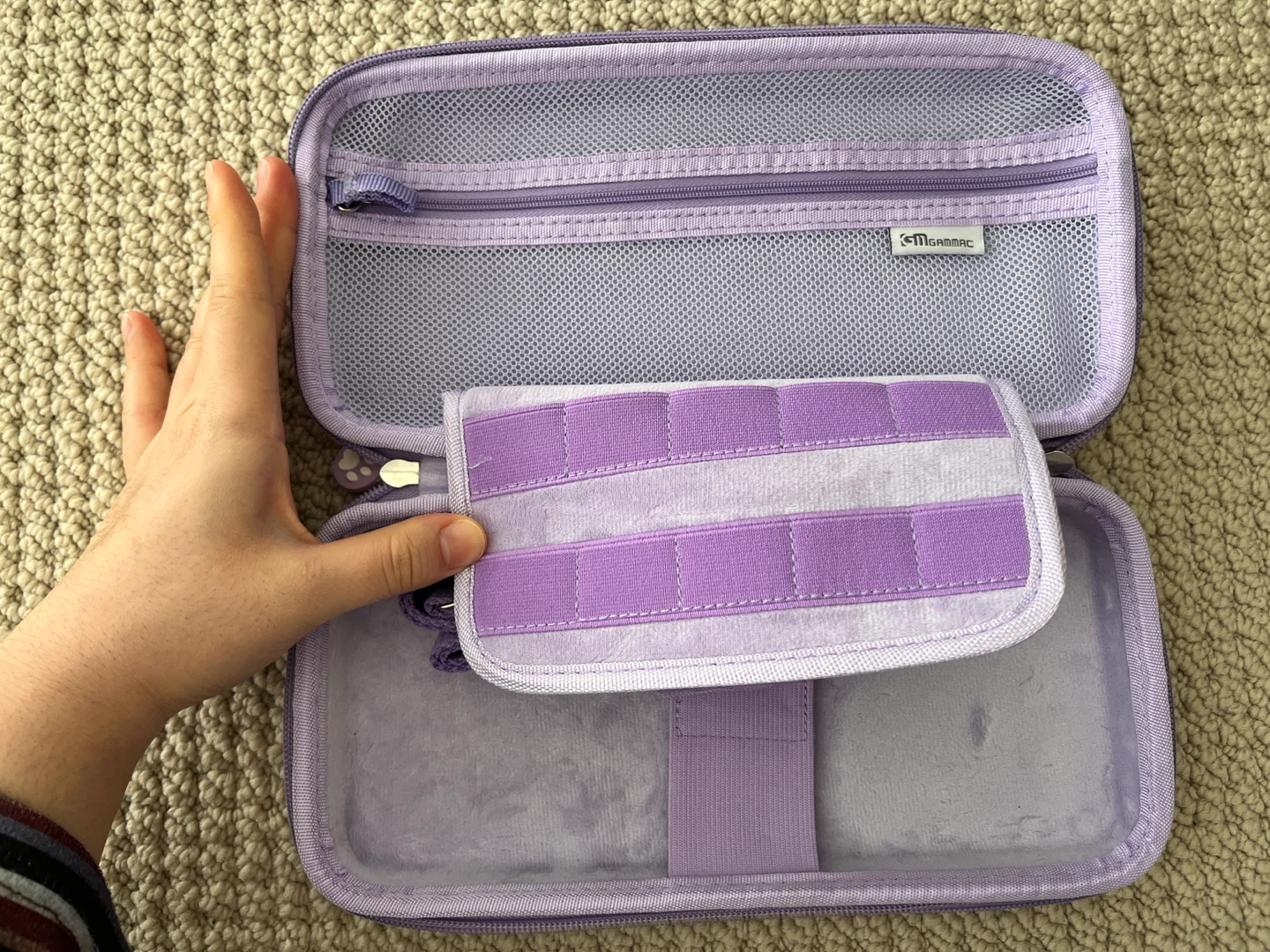 Nintendo Switch Case - Lilac Cat Paws - photo 2